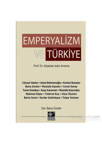 Emperyalizm Ve Türkiye-Suay Karaman
