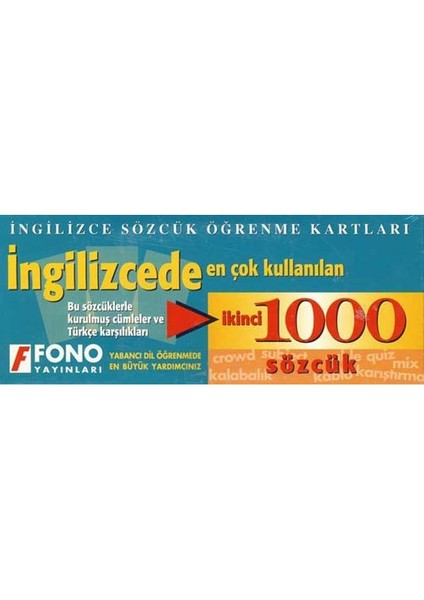 Fono İngilizcede En Çok Kullanılan İkinci 1000 Sözcük