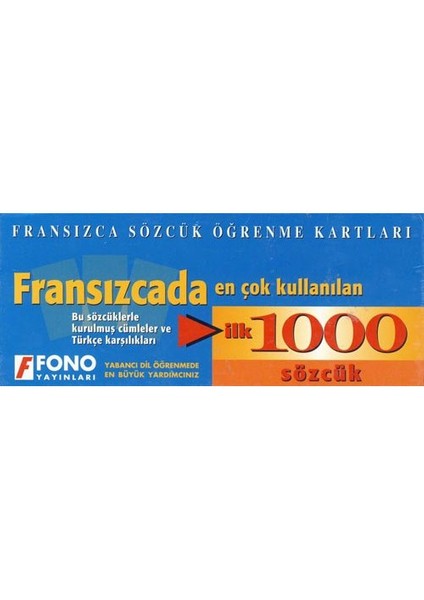 FONO Fransızcada En Çok Kullanılan 1000 Sözcük