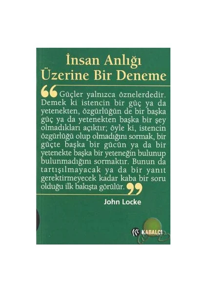 İnsan Anlığı Üzerine Bir Deneme - John Locke