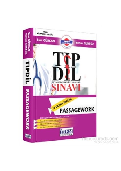 Tıp Dil Sınavı Passagework Soru Bankası - Suat Gürcan