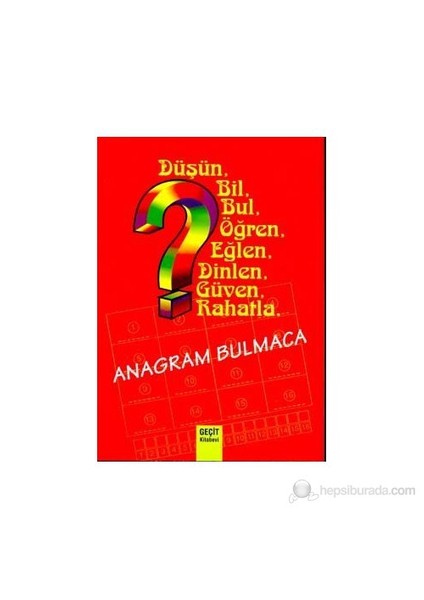 Anagram Bulmaca