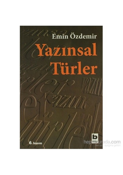Yazınsal Türler - Emin Özdemir