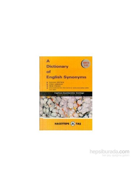 A Dictionary Of English Synonyms (Ciltli)