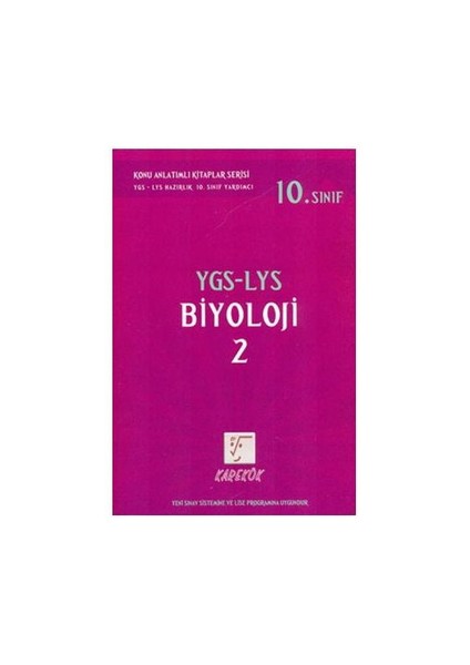 YGS-LYS Biyoloji - 2 (10. Sınıf)