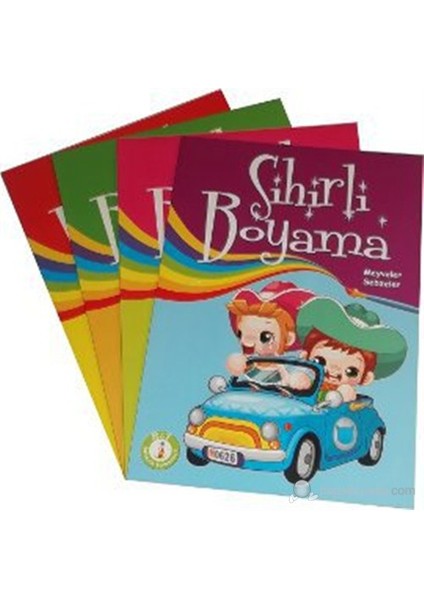 Sihirli Boyama Seti (4 Kitap Takım)