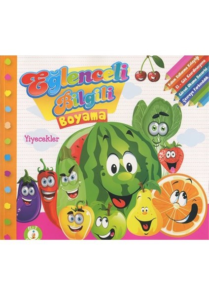 Eğlenceli Bilgili Boyama: Yiyecekler