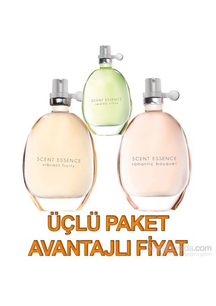Scent Essence Kadın Parfüm Üçlü Set fiyatları
