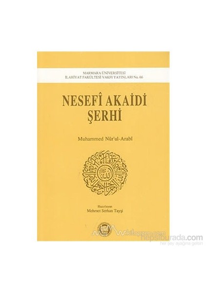 Nesefi Akaidi Şerhi-Seyyid Muhammed Nur'Ul-Arabi