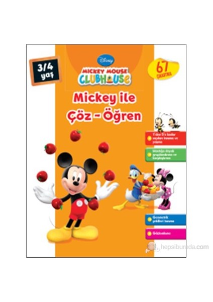 Mickey İle Çöz Öğren 3-4 Yaş