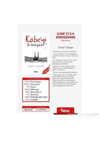 Kabe’Yi İlk Gördüğümde..-İsmail Tongar