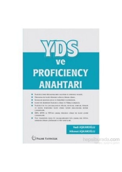 YDS Ve Profıcıency Anahtarı