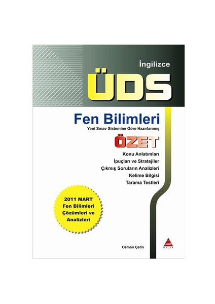 İngilizce ÜDS Fen Bilimleri Özet