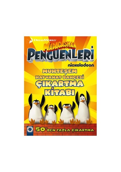 Madagaskar Penguenleri Film Kitabı Muhteşem Hayvanat Bahçesi Çıkartma Kitabı
