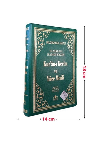 Kur’An-I Kerim Ve Yüce Meali Bilgisayar Hatlı (Çanta Boy Fermuarlı Kılıf)