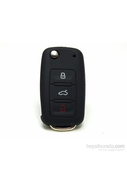 Volkswagen Jetta Kumanda Kabı Koruyucu Kılıf 3 Tuş Siyah2010-2015