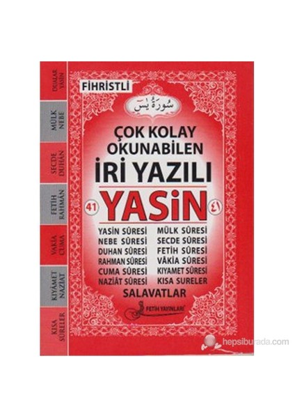 Çok Kolay Okunabilen İri Yazılı 41 Yasin - Cep Boy (Kod Fo13)