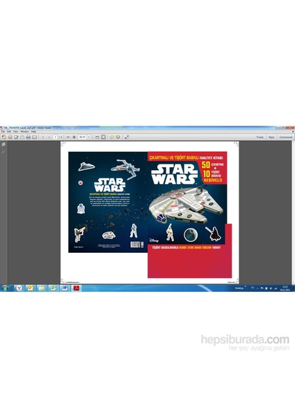 Disney Starwars: Çıkartmalı Ve Tişört Baskılı Faaliyet Kitabı