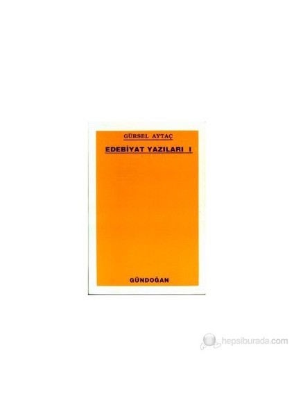 Edebiyat Yazıları 1