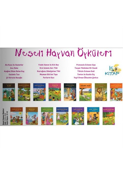 Neşeli Hayvan Öyküleri (15 Kitap) - Ümit Özveri