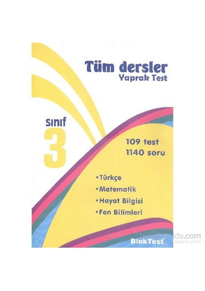3. Sınıf Tüm Dersler Yaprak Test