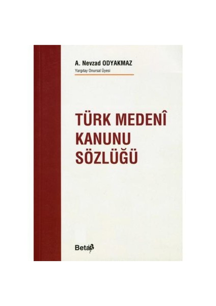 Türk Medeni Kanunu Sözlüğü