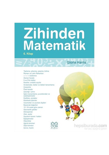 Zihinden Matematik 6. Kitap - Gloria Harris