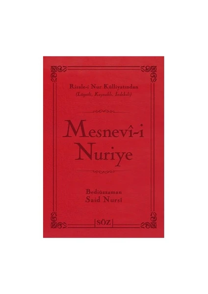 Mesnevi-İ Nuriye (Büyük Boy 2 Renk)