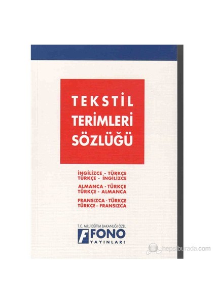 Tekstil Terimler Sözlüğü-Kemal Kılıç