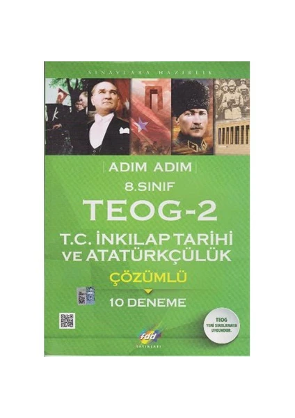 Fdd 8. Sınıf Adım Adım Teog 2 T.C. İnkılap Tarihi Ve Atatürkçülük Çözümlü 10 Deneme