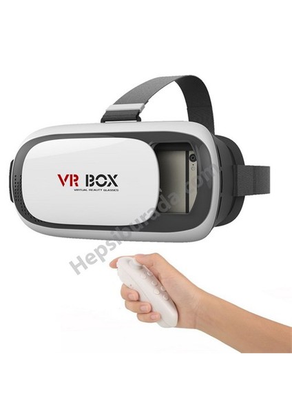 VR BOX 3.0 Bluetooth Kumandalı 3D Virtual Reality Sanal Gerçeklik Gözlüğü