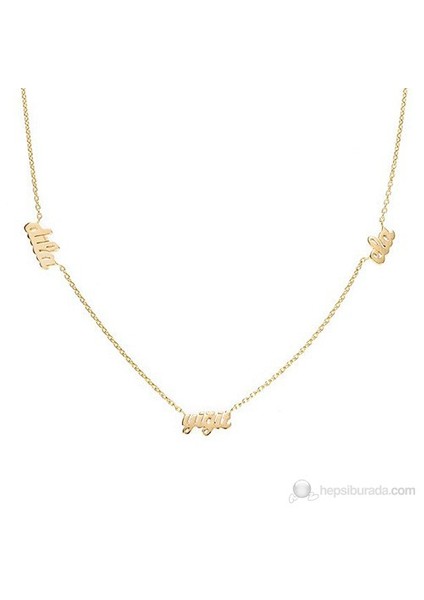 Özel Üç İsimli Kolye fiyatları