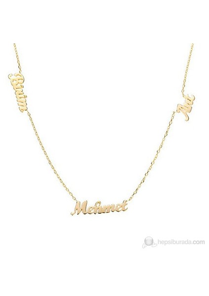 Özel Üç İsimli Kolye