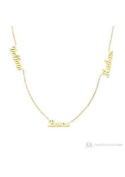 Özel Üç İsimli Kolye modelleri