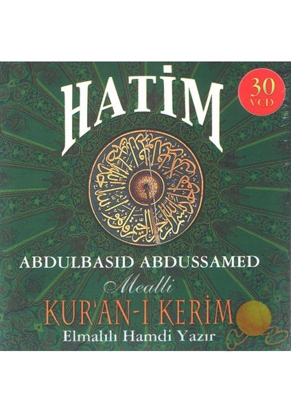 Hatim (Kur'anı Kerim Mealli) (Abdulbasid Abdussamed) (30 VCD)