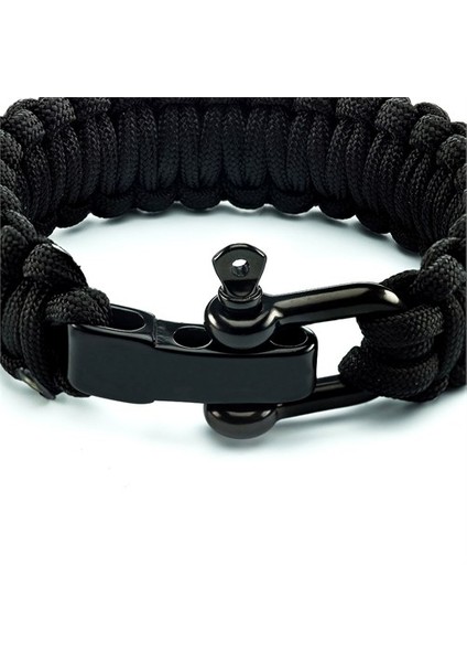Çelik Klips Paracord 550 Paraşüt İpi Bileklik