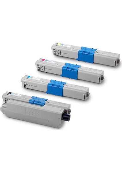 oki C310 C510 C511 C530 C531 uyumlu 4 Renk Muadil Toner Kartuş