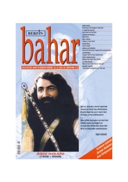 Berfin Bahar Aylık Kültür, Sanat ve Edebiyat Dergisi Sayı : 135