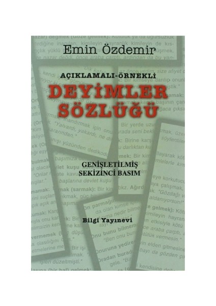 Açıklamalı - Örnekli Deyimler Sözlüğü