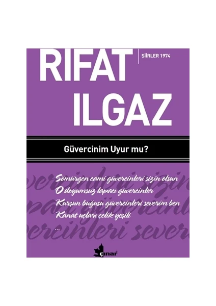 Güvercinim Uyur mu: Şiirler 1974 - Rıfat Ilgaz