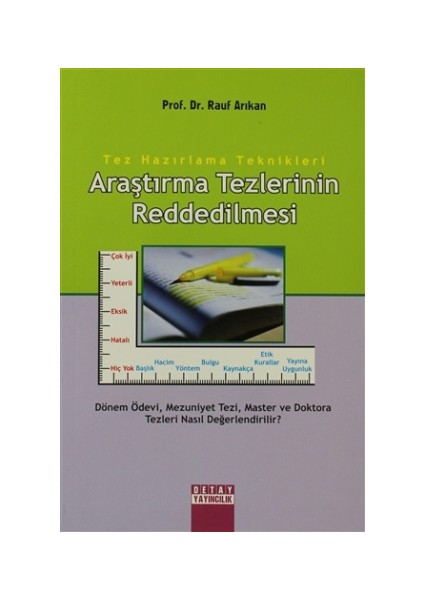 Araştırma Tezlerinin Reddedilmesi