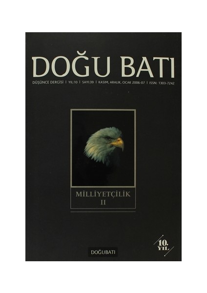 Doğu Batı Düşünce Dergisi Sayı: 39 Milliyetçilik 2