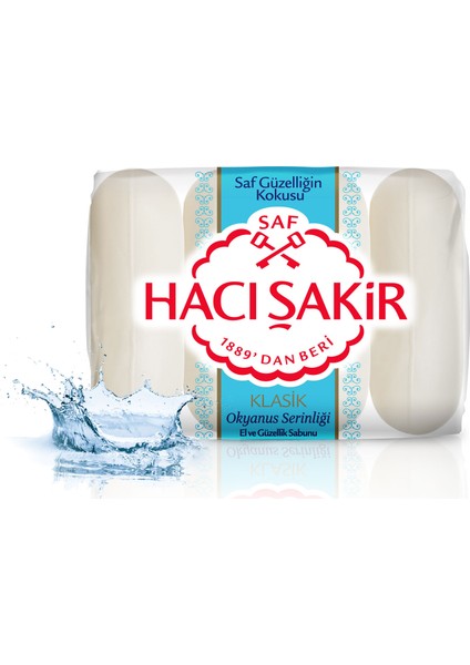 Hacı Şakir Güzellik Sabunu Klasik Okyanus Serinliği 4x70GR