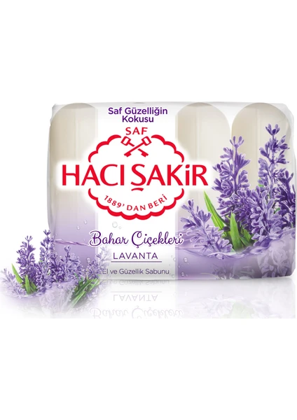 Hacı Şakir Güzellik Sabunu Lavanta 4x70GR