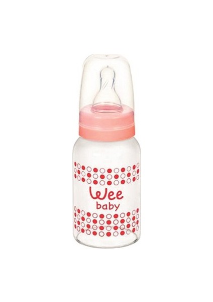 Baby Isıya Dayanıklı Cam Biberon 120 ml - Pembe