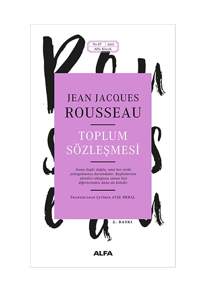 Toplum Sözleşmesi - Jean Jeanjacques Rousseau