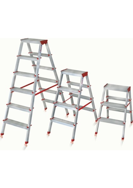 Çift Çıkışlı Merdiven 6+6 Basamaklı