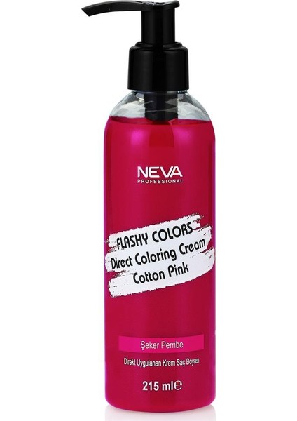 Neva Flashy Colors Şeker Pembe Direkt Uygulanan Krem Saç Boyası 215Ml