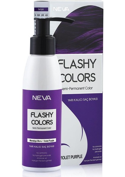 Flashy Colors Yarı Kalıcı Saç Boyası Menekşe Moru-Violet Purple
