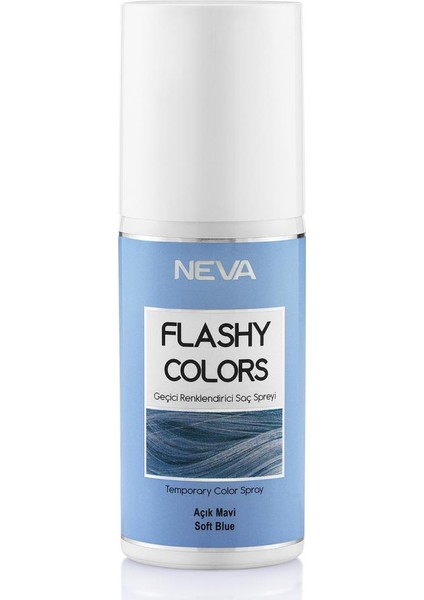 Flashy Colors Geçici Renkli Saç Spreyi 75Ml Açık Mavi